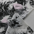 중국 스타일 혼합 직물 Poly65%/Cotton35% 인쇄 조경 그림 패턴 티셔츠/블라우스 용 싱글 저지 직물